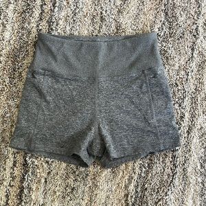 Zobah Gray Biker Shorts with Pockets